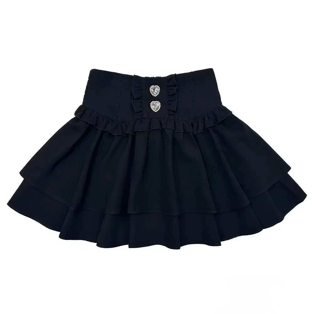 Women's Jirai Kei Lolita Plaid Lace Up High Waist Skirt Sweet A Line Punk Kawaii Subculture Daily Japanese Harajuku Cute Outfit