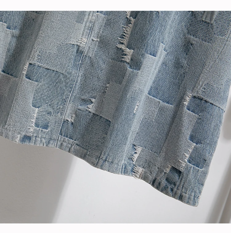 High Waist Denim Skirt Women New Arrival 2024 Autumn Vintage Style Streetwear Basics Ladies Elegant A-line Long Skirts B3980