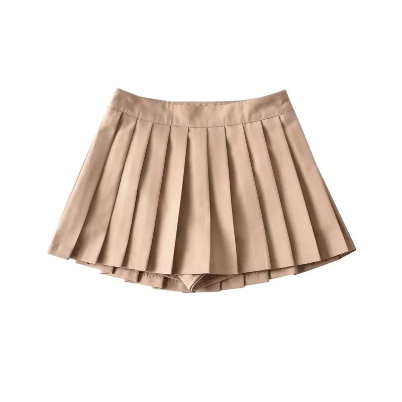 Summer High Waist Skirts Womens Sexy Mini Skirts Vintage Pleated Skirt Korean Tennis Skirts Short White Black