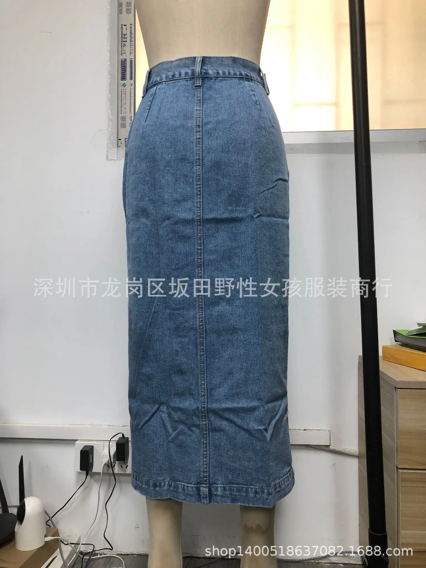 Casual High Quality Maxi Denim Skirts For Women Summer 2024 Fashion Black Jeans Dress Long Y2k Skirt Denim