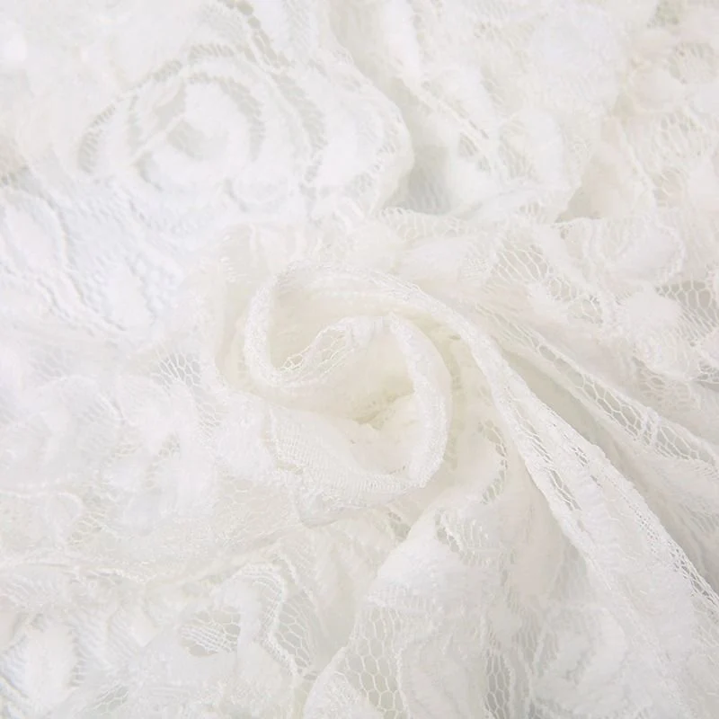 Zoki Sexy Bohemian Sweet Lace Skirt Women Elegant Irregular High Waist Skirt Vintage Korean Lady Casual Cute White A Line Skirts