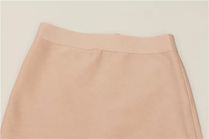 Women Candy Color Sexy Neon Green Pink Orange Yellow Pink Midi Knee Length Bandage Skirt Designer Pencil Skirt Faldas 78cm