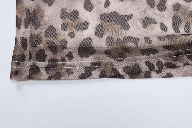 Sexy Elegant Leopard Printed Midi Skirt Women Fashion Dress Lady Clothes Summer Office Party Club Streetwear Wholesale