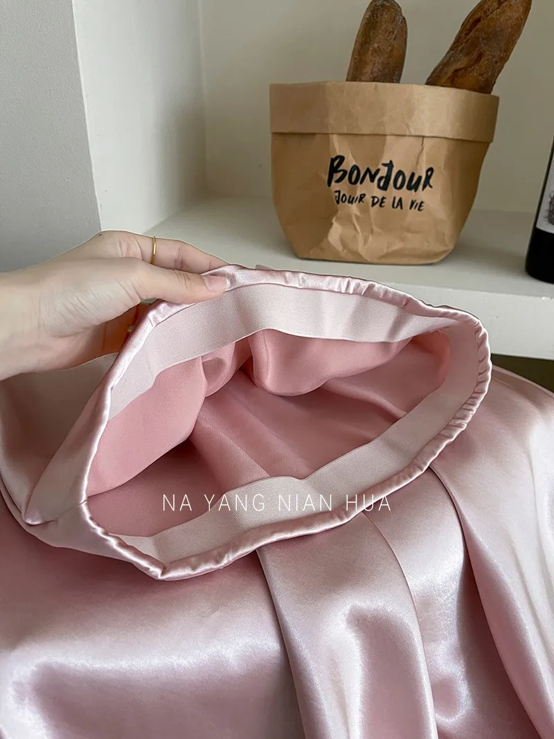 Beiyingni 2025 New Style Woman's Satin Mermaid Skirt Spring Summer Luxury Elegant Office Ladies Skirts Fashion Ball Gown Skirt