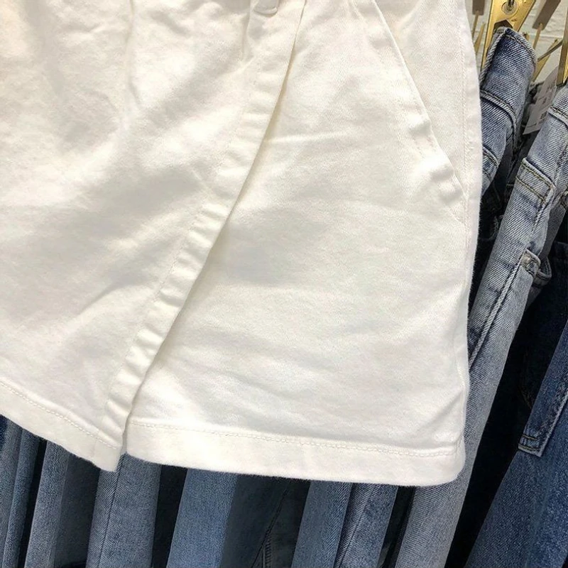 White Skirt Women High Waist Cotton Summer Jupe 2025 Faldas Mujer De Moda Fashion Casual Bodycon Mini Y2k Skirts Korean Saia