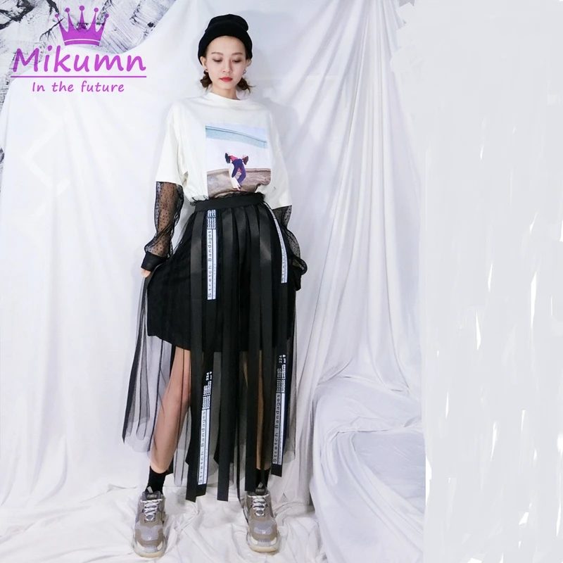 Mikumn Harajuku Skirt Punk Style Women High Waist Skirt Gothic Streetwear