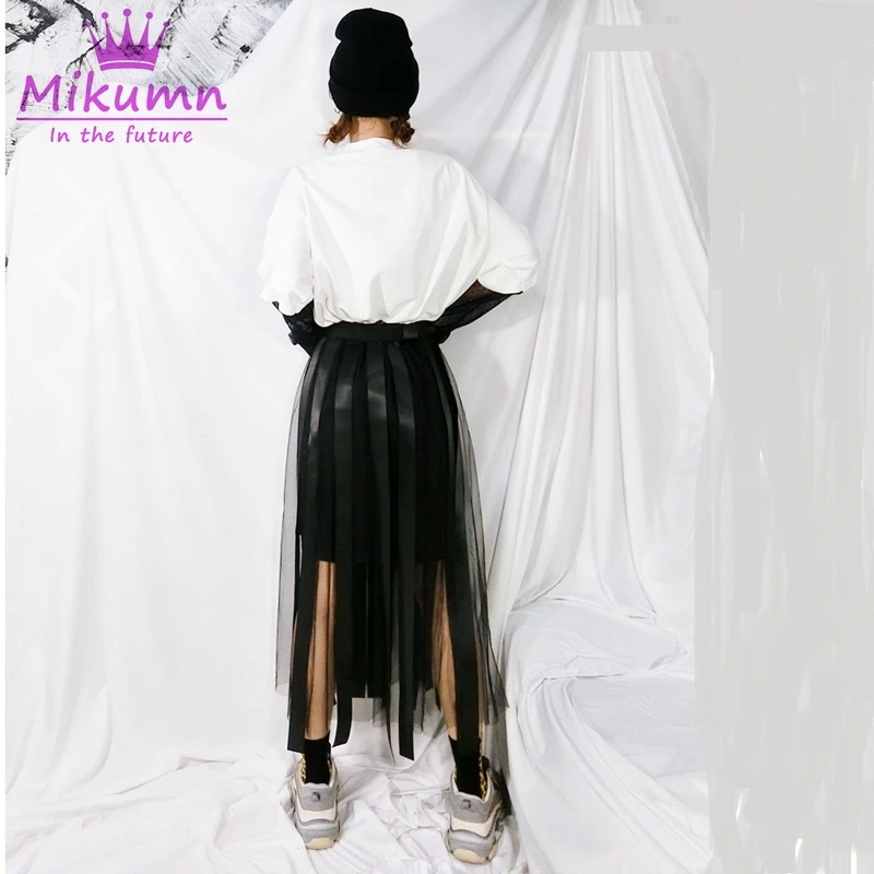 Mikumn Harajuku Skirt Punk Style Women High Waist Skirt Gothic Streetwear