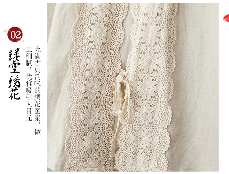 Japanese Mori Girl Embroidery Lace Cotton Linen Skirts Women Summer Vintage High Waist Casual A-Line Boho Skirts Faldas Mujer