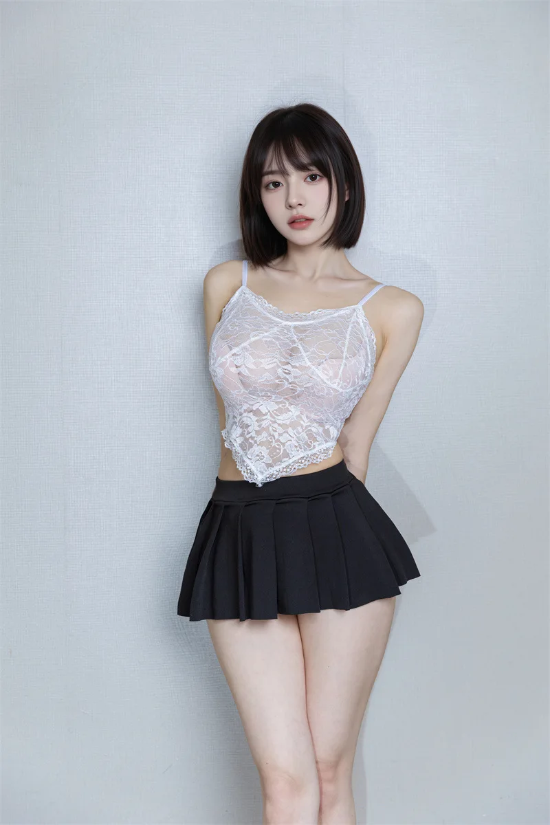 Sexy Women's Ultra-short Pleated Skirt Outdoor Mini Micro A-Line Skirts Nightclub Woman Dance Wear Allure Short Skirts