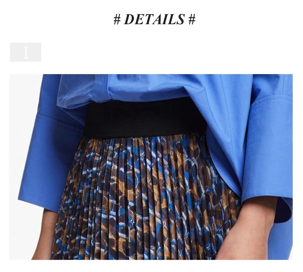 CHCH Elegant Leopard Floral Printing Long Skirt Women Sexy High Waist Midi Skirts Office Lady Bodycon A Line Skirts