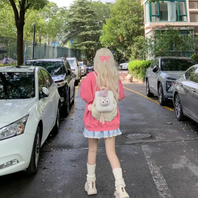 Kawaii Lolita Blue Plaid Mini Skirt Women Harajuku Y2k Aesthetic Bow Short Skirts Japanese Preppy Style Pleated Fairy Skirt 2024