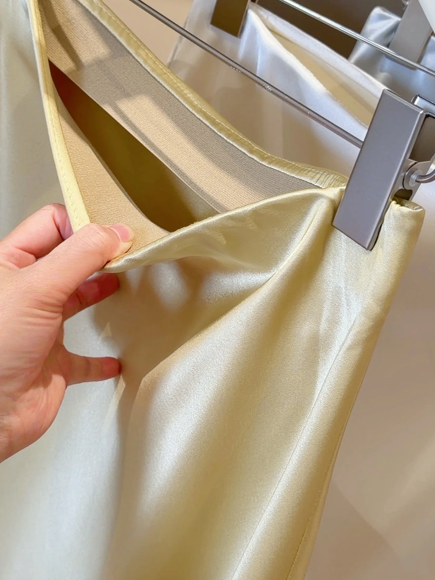 New 2026 Women Summer Satin High-waisted Mini Skirt Elegant Office Lady Solid Color Fashion A-line Short Skirt
