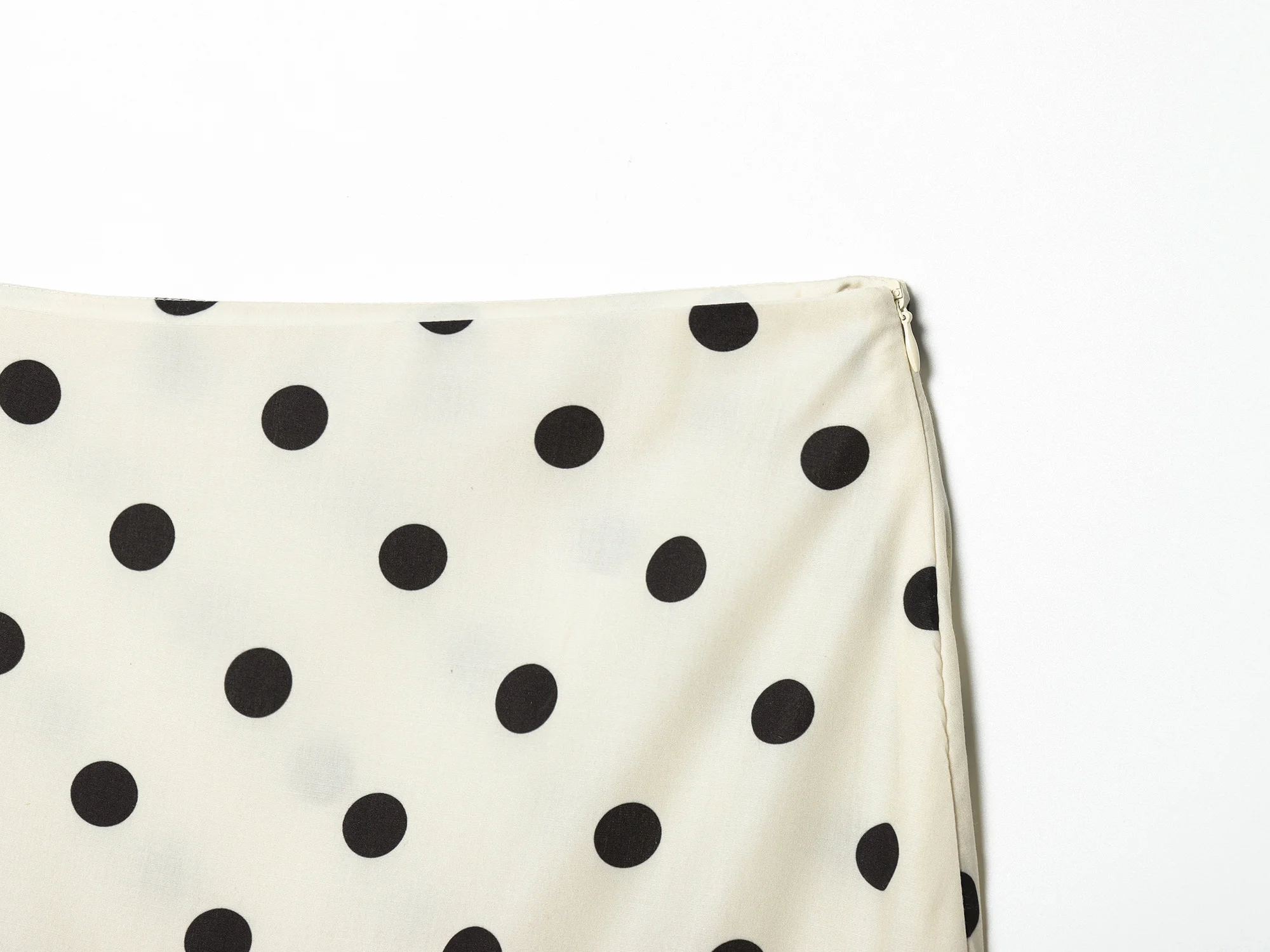 HH Elegant Summer Women Polka Dot Midi Skirt 2026 High Waist Irregular Hem Flowy Ruffle Skirt Beach Vacation Office Party Casual