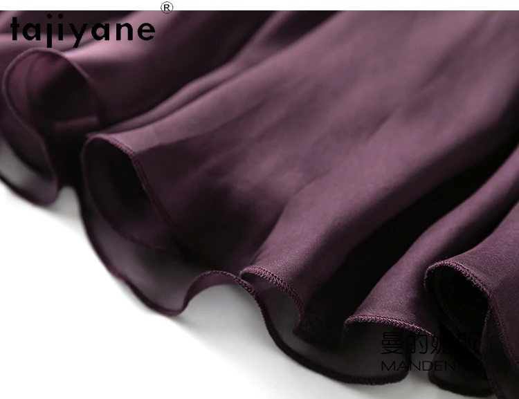 TAJIYANE 100% Natural Mulberry Silk Womens Skirts Fashion Summer Skirts Women Clothing 2024 New Arrivals Long Skirt Топ С Юбкой