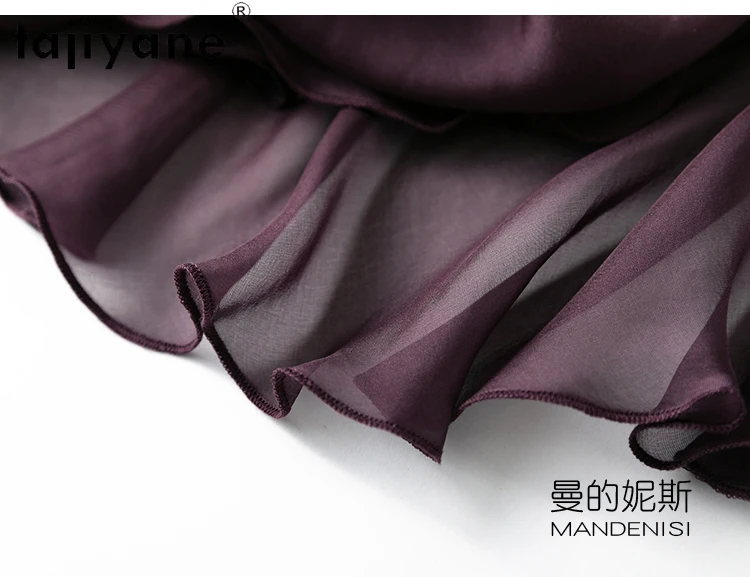 TAJIYANE 100% Natural Mulberry Silk Womens Skirts Fashion Summer Skirts Women Clothing 2024 New Arrivals Long Skirt Топ С Юбкой