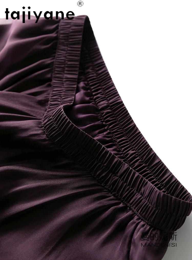 TAJIYANE 100% Natural Mulberry Silk Womens Skirts Fashion Summer Skirts Women Clothing 2024 New Arrivals Long Skirt Топ С Юбкой