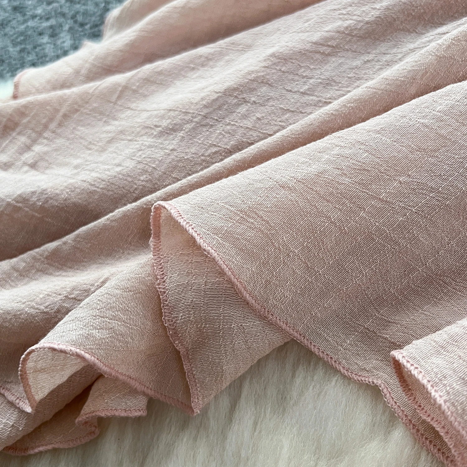 SINGREINY Summer Gentle Skirt Women Irregular Temperament Elastic Waist Ladies Fashion A Line Classic Versatile Senior Skirts