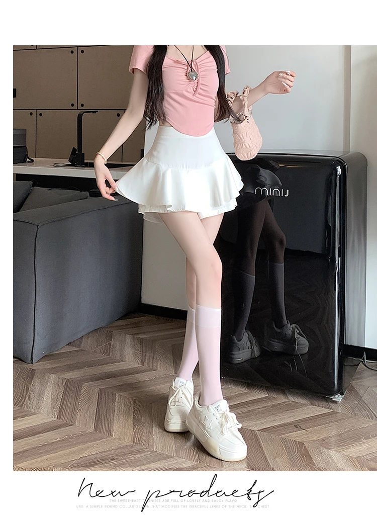 Woman Skirt Short White Skirts for Women High Waist Gyaru Korean Fashion Chic and Elegant Premium Quality Stylish Style