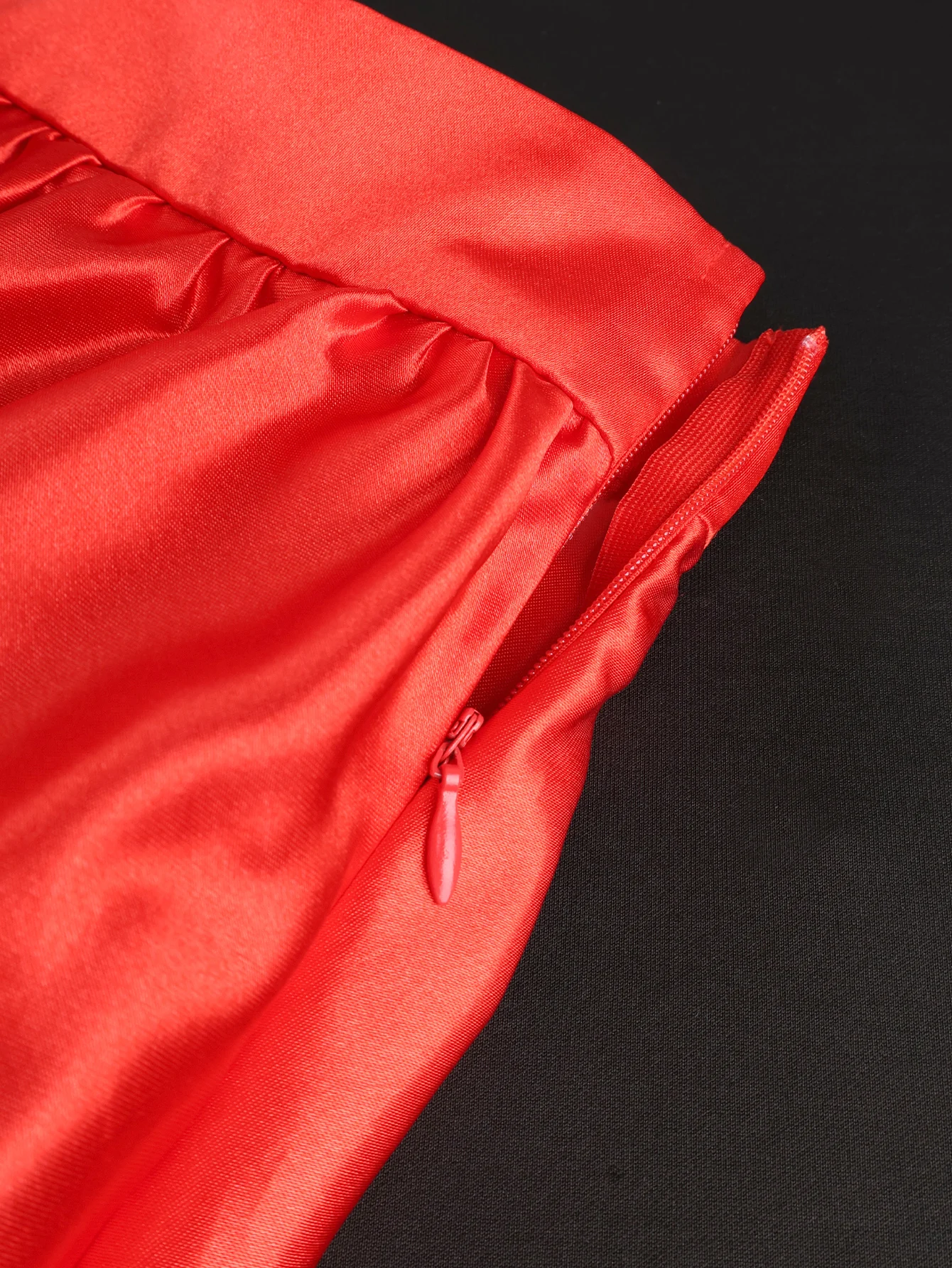 Elegant Women Shiny Satin A Line Cake Skirt High Waist Tierred Ruffles Christmas Party Birthday Wedding Guest Event Occasion New