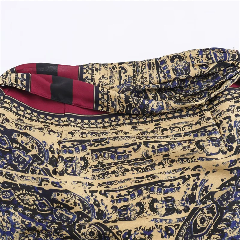 2026 Autumn New Women's Clothing Casual Fashion Versatile Elegant Temperament Vacation Style Paisley Wrapped Skirt
