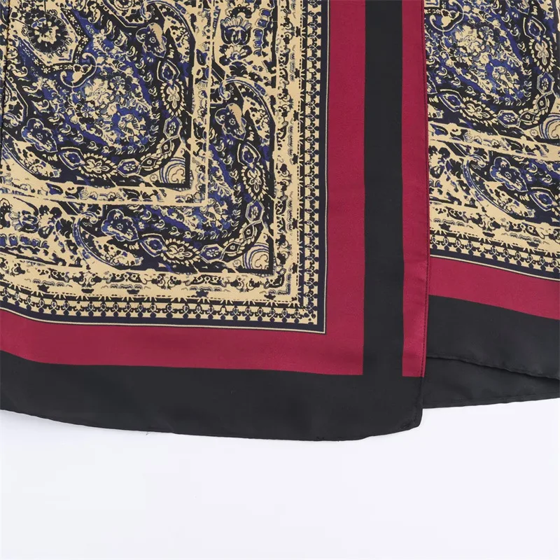 2026 Autumn New Women's Clothing Casual Fashion Versatile Elegant Temperament Vacation Style Paisley Wrapped Skirt