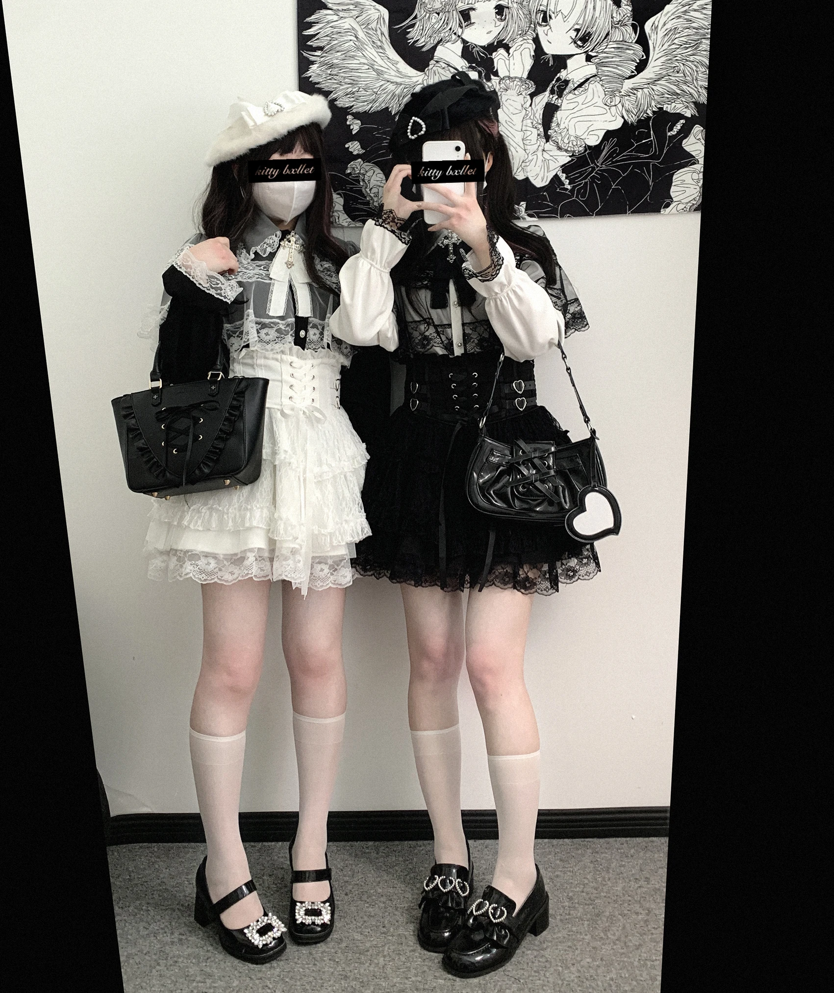 Japanese Mines Style Sweet Cute Lace Splicing Lace-up Heart PU Buckle High Waist Slim A-line Versatile Lolita Short Skirts Women