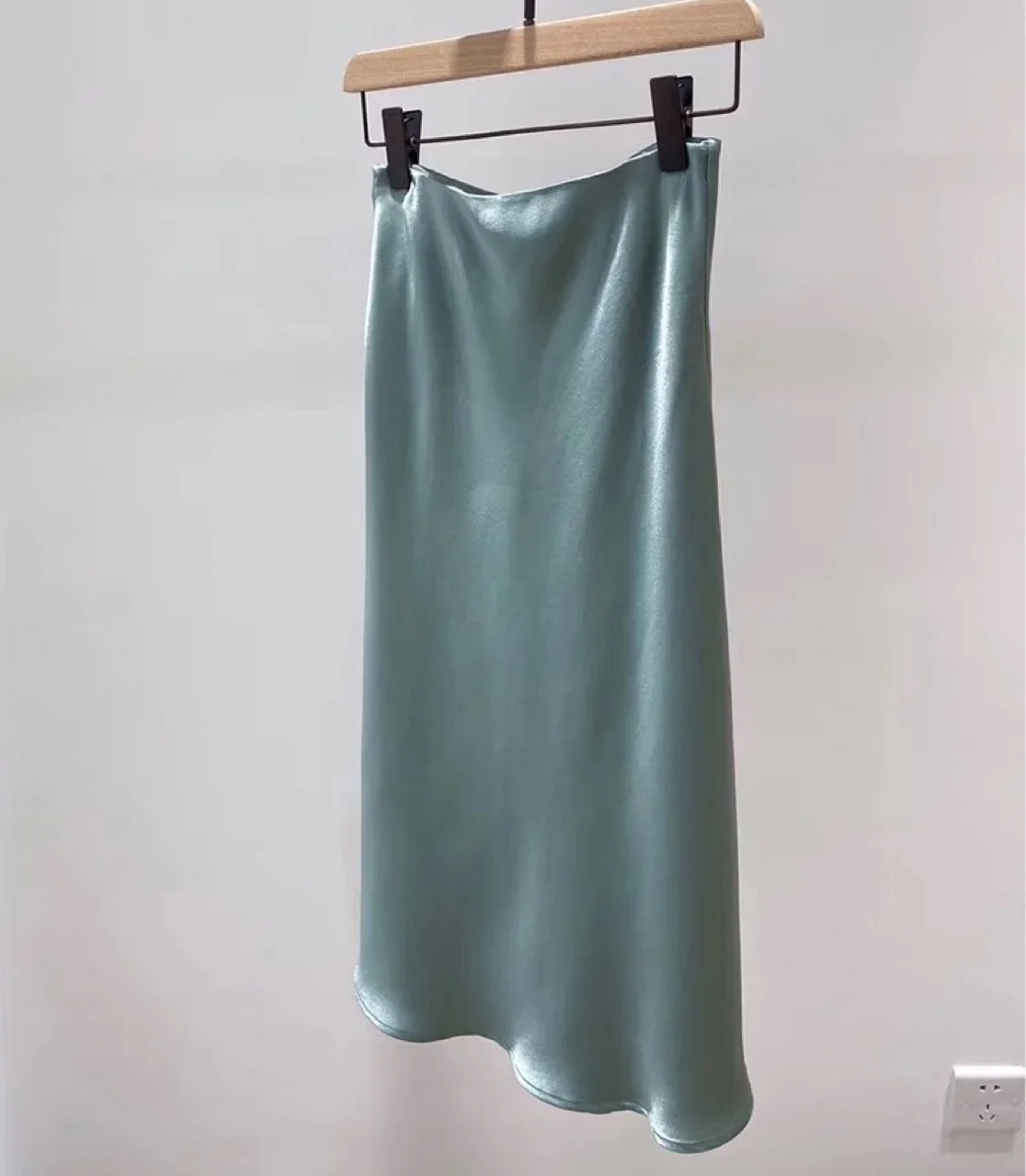 new optical blend elastic waist medium length acetic acid skirt multicolor acetic acid skirt