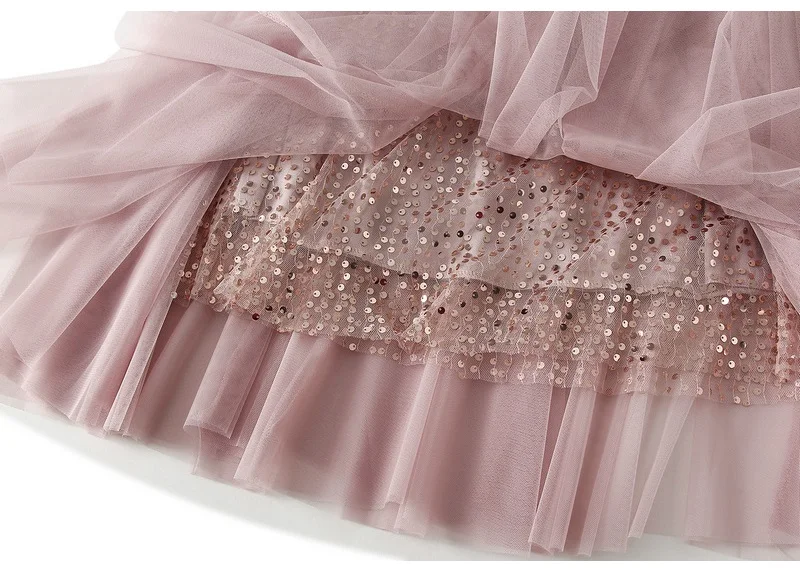 MiuKoMiYa Women Mesh Sequin Skirts Long High Waist Black Midi Tulle Skirt With Sequins For Ladies Women's Cake Skirt Ruffle