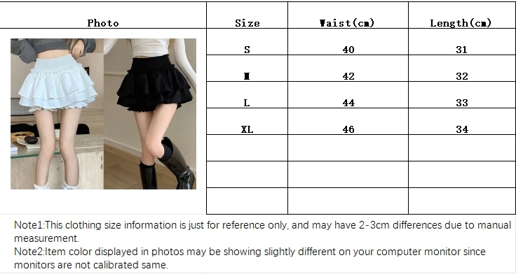 Mini Skirt Cute Sexy Balletcore Elastic High Waist Ball Gown Ruffle Patchwork Lolita Skirt Short Korean Sweet Y2K Women Clothing