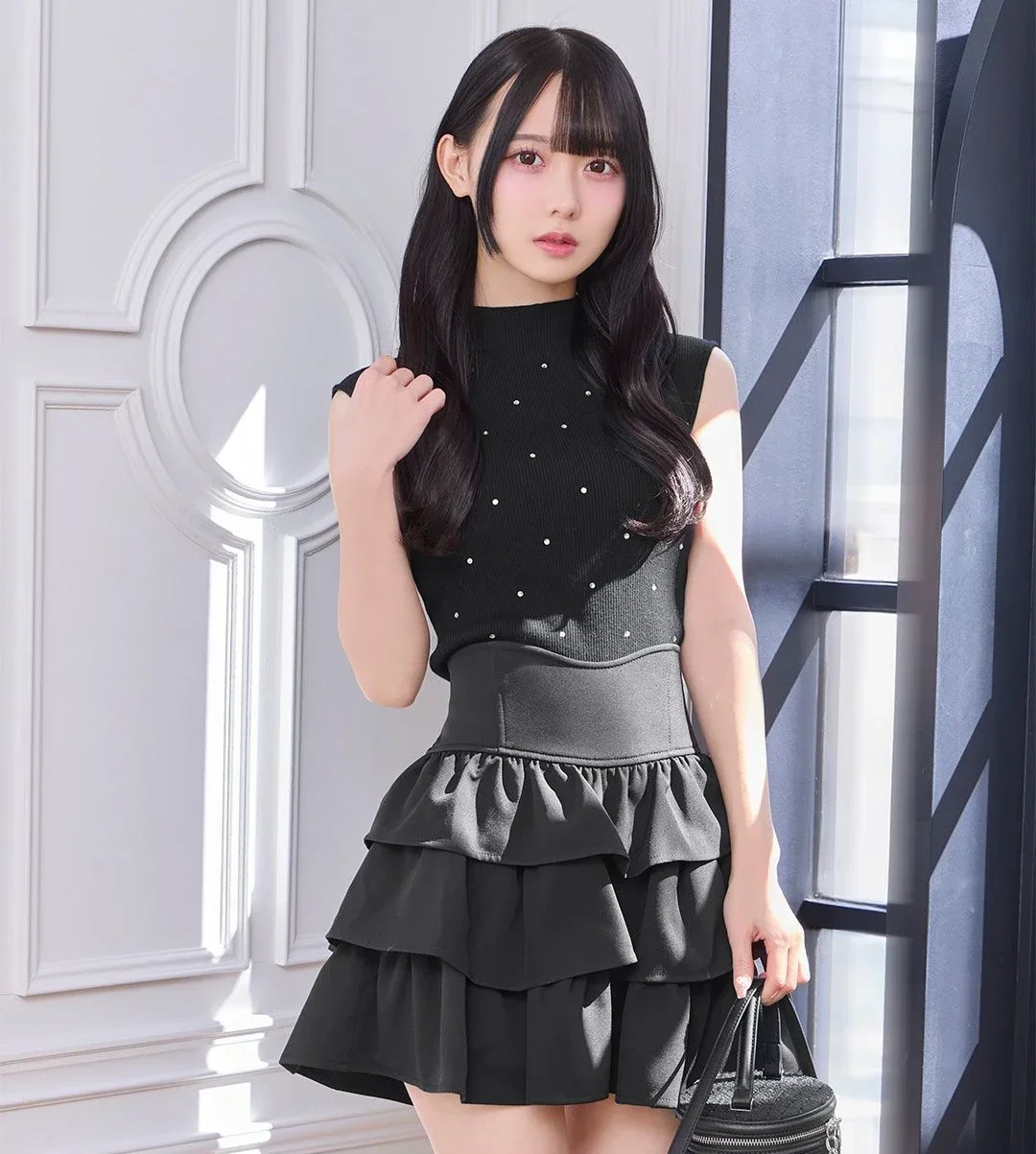 Japanese Style New Spring Summer Ladies Sweet Cake Skirt Solid Color Women's High Waist Slim Elegant Short Culotte Mini Skirts