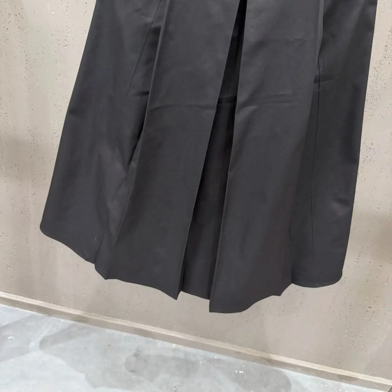High Street Skirts Women's Retro Double Zipper Pocket Elastic Waist Elegant Style A-line Streetwear Skirt Nylon Fabric