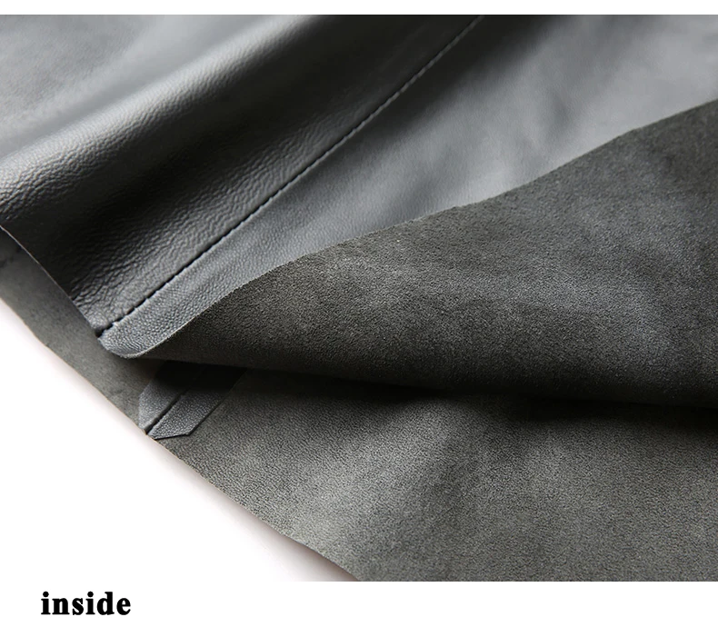 Women Clothing 2025 Spring New Genuine Leather Skirt Femme High Waist A-line Long Jupe Mujer Umbrella Dark Green Faldas Largas