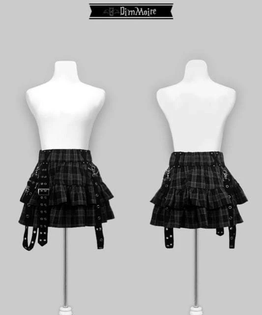 Mine Series Y2k Black Elastic Waist Skirt Summer Student Girls Sweet Cool Mini Skirt Harajuku Academic Subculture Cake Skirt