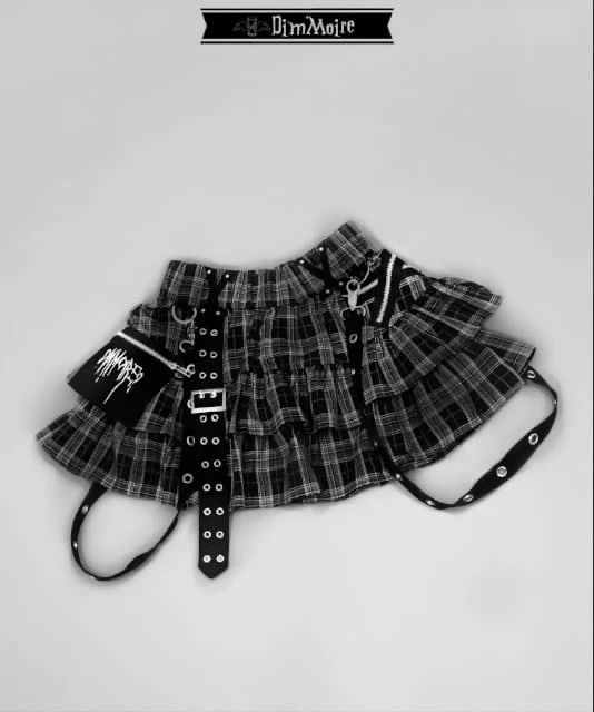 Mine Series Y2k Black Elastic Waist Skirt Summer Student Girls Sweet Cool Mini Skirt Harajuku Academic Subculture Cake Skirt