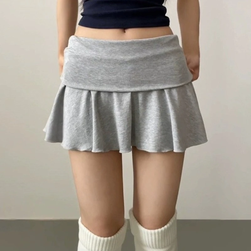 2026Women Short Dress High Elasticity Athletic Short High Waist Skirt Waist-Flipping Ruched Skirts Prevent Exposure Golf Sports
