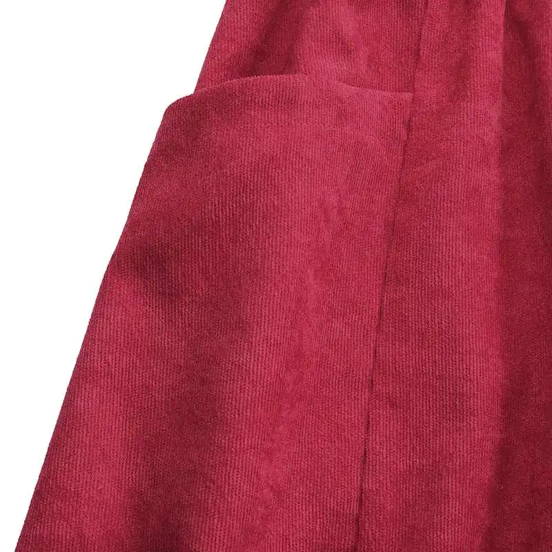 2025 ZANZEA Women Corduroy Skirts Casual Elastic Waist Long Skirt Female Faldas Saia Autumn Vintage Solid Jupe Vestidos Oversize