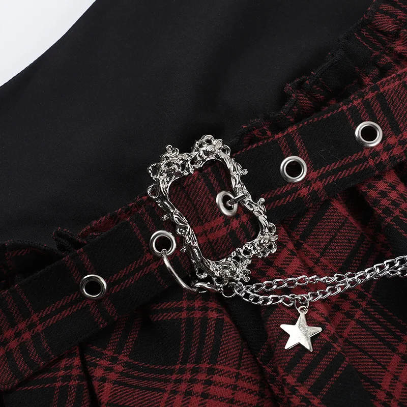 Fashion High Street Style Punk Subculture Y2k Skirt Femme 2025 New Summer High Waist Casual Irregular Short Skirts for Women