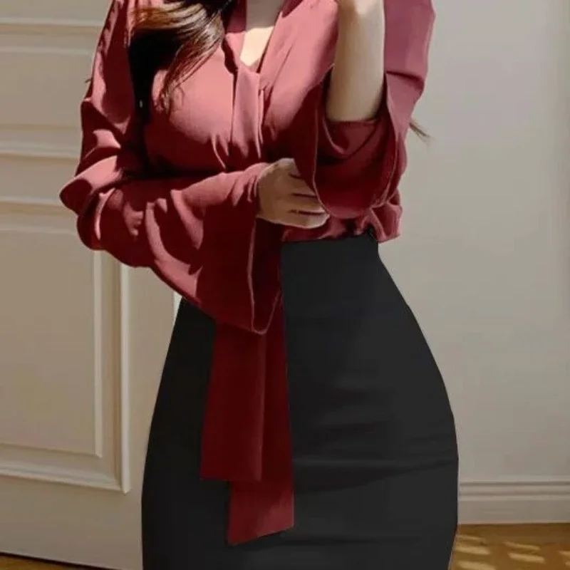 Women's Skirt Tight Female Skirts High Waist Wrap Coquette Sexy Modest Stylish Clothing Trend 2025 Summer Casual Luxury Elegant