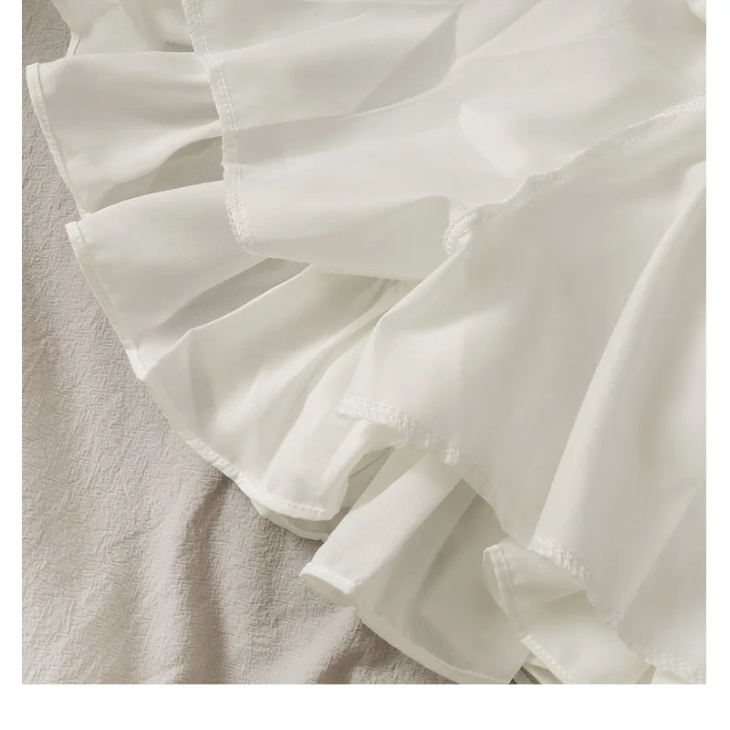Women's Summer Sexy High Waist Slim Pleated A Line Mini Skirts Korean Fashion Casual Short Black White Skirt Alt Clothes Female