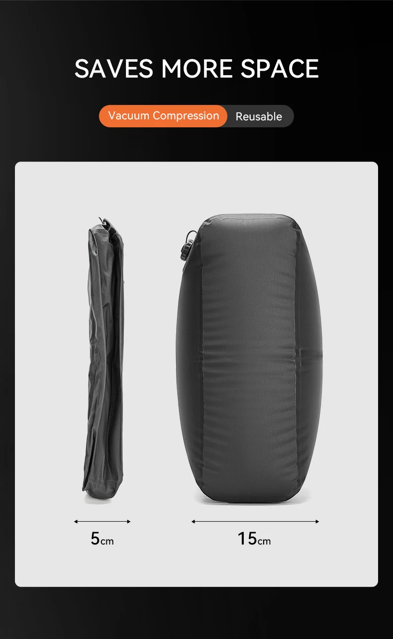 ReeYee Automatic Vacuum Storage Bags for Clothes, Travel Space Saver for Down Jackets, Waterproof & Airtight Compression Bag