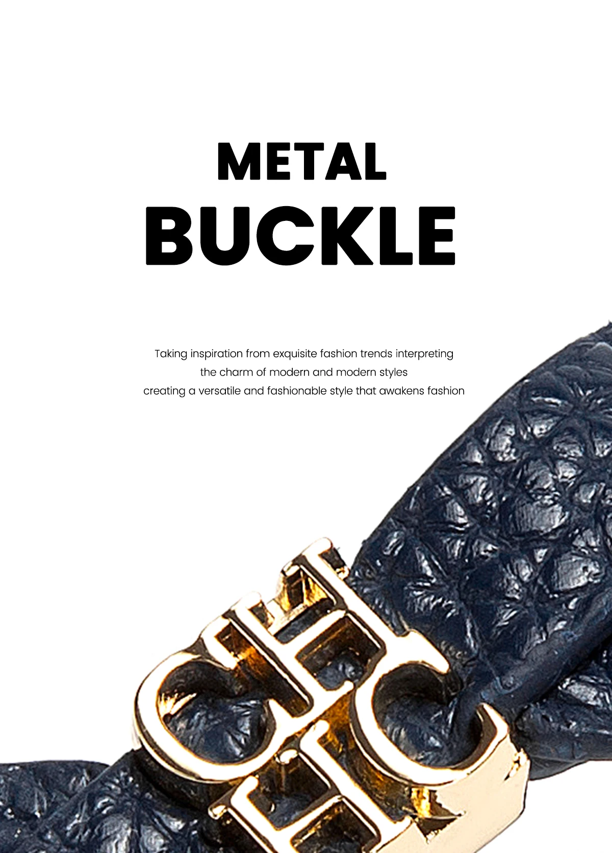 CH Dual Design Wristband Can Be Freely Matched New Fashionable Street Style Women's Multifunctional Bracelet