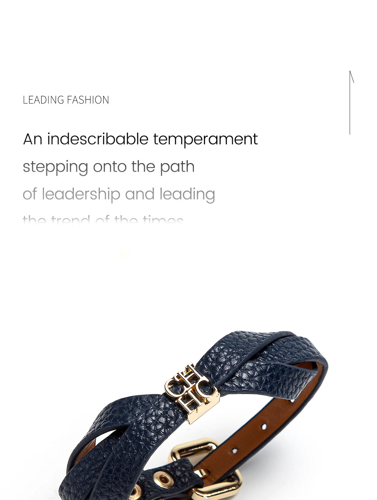 CH Dual Design Wristband Can Be Freely Matched New Fashionable Street Style Women's Multifunctional Bracelet