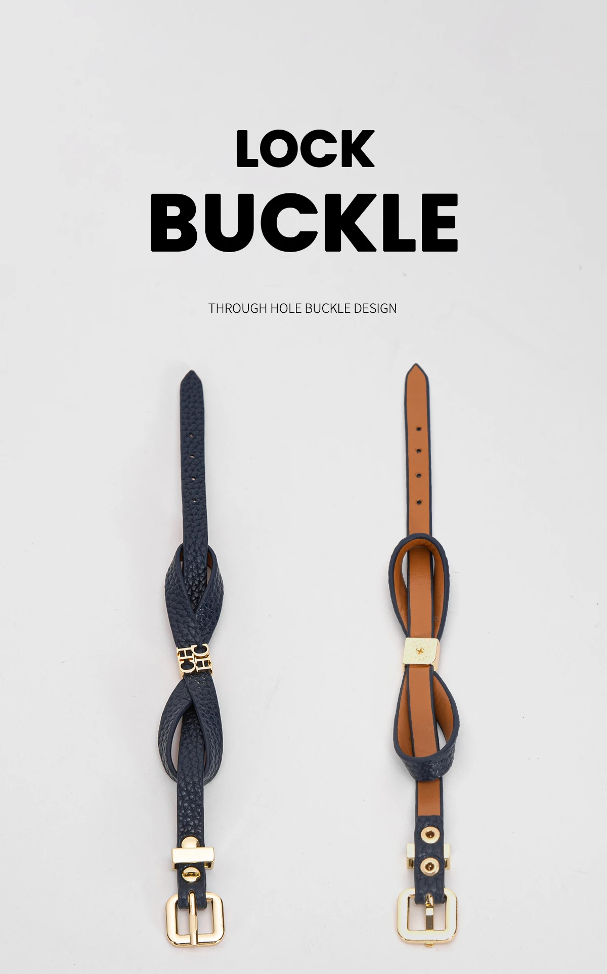 CH Dual Design Wristband Can Be Freely Matched New Fashionable Street Style Women's Multifunctional Bracelet