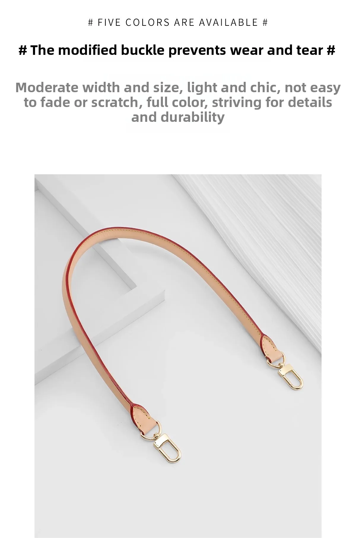 Cowhide leather shoulder strap for speedy 25 30 women bag soft replacement bag strap bag insert modification accessories