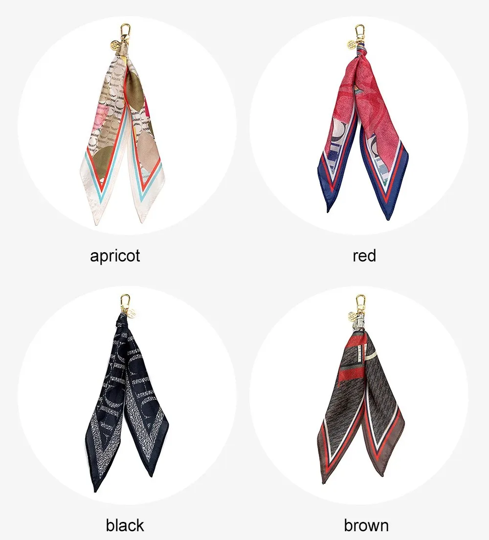 CH Brand Printed Silk Scarf Pendant Daily Decoration Street Fashion 2026 Women's Decorative Accessories