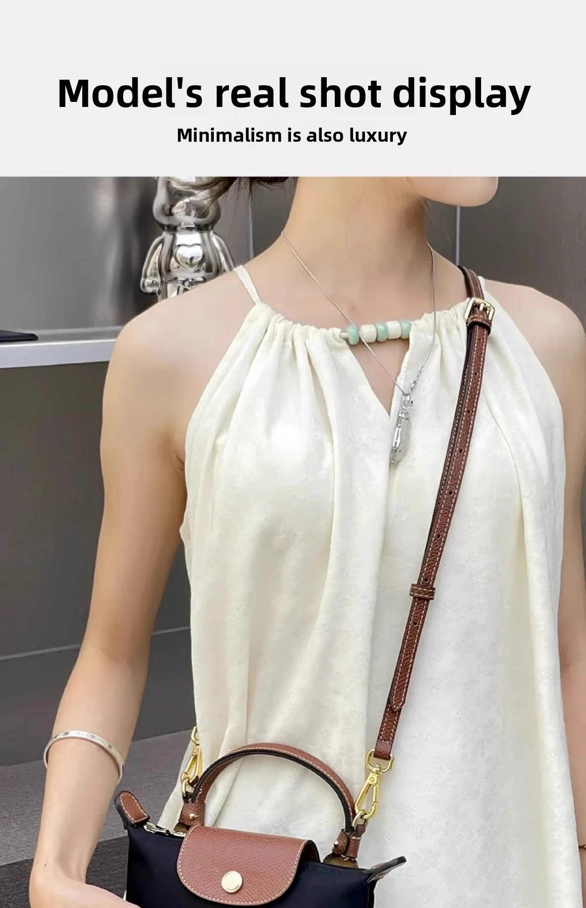 Mini Bags Leather Shoulder Strap Kit Fit For Longchamp Mini Pouch Adjustable Crossbody Small Bag Accessories