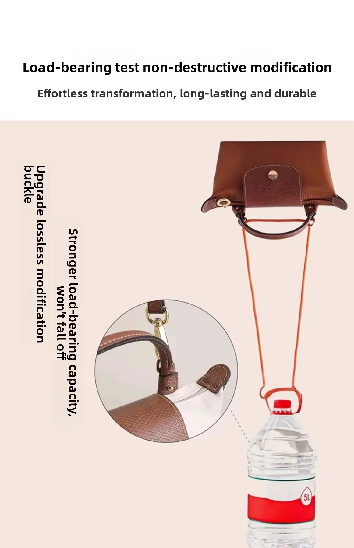 Mini Bags Leather Shoulder Strap Kit Fit For Longchamp Mini Pouch Adjustable Crossbody Small Bag Accessories