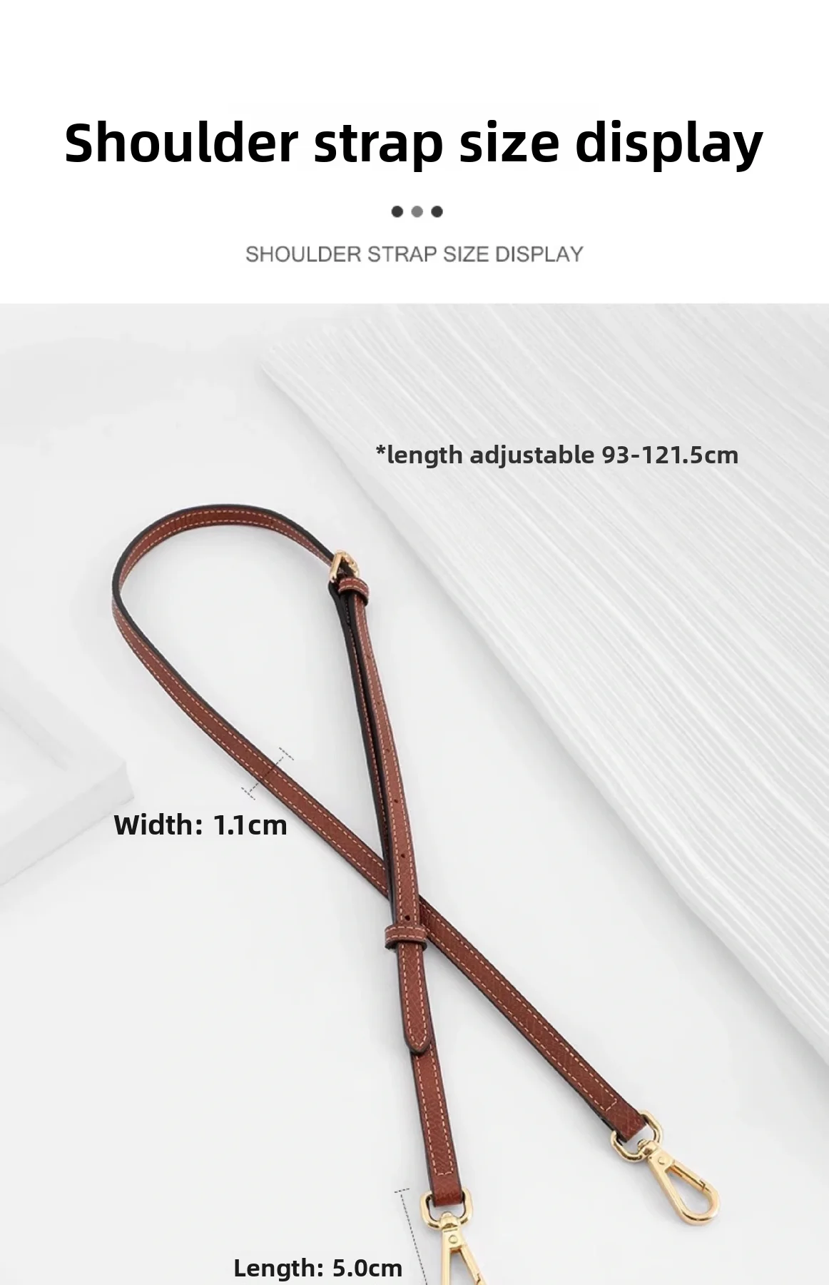 Mini Bags Leather Shoulder Strap Kit Fit For Longchamp Mini Pouch Adjustable Crossbody Small Bag Accessories