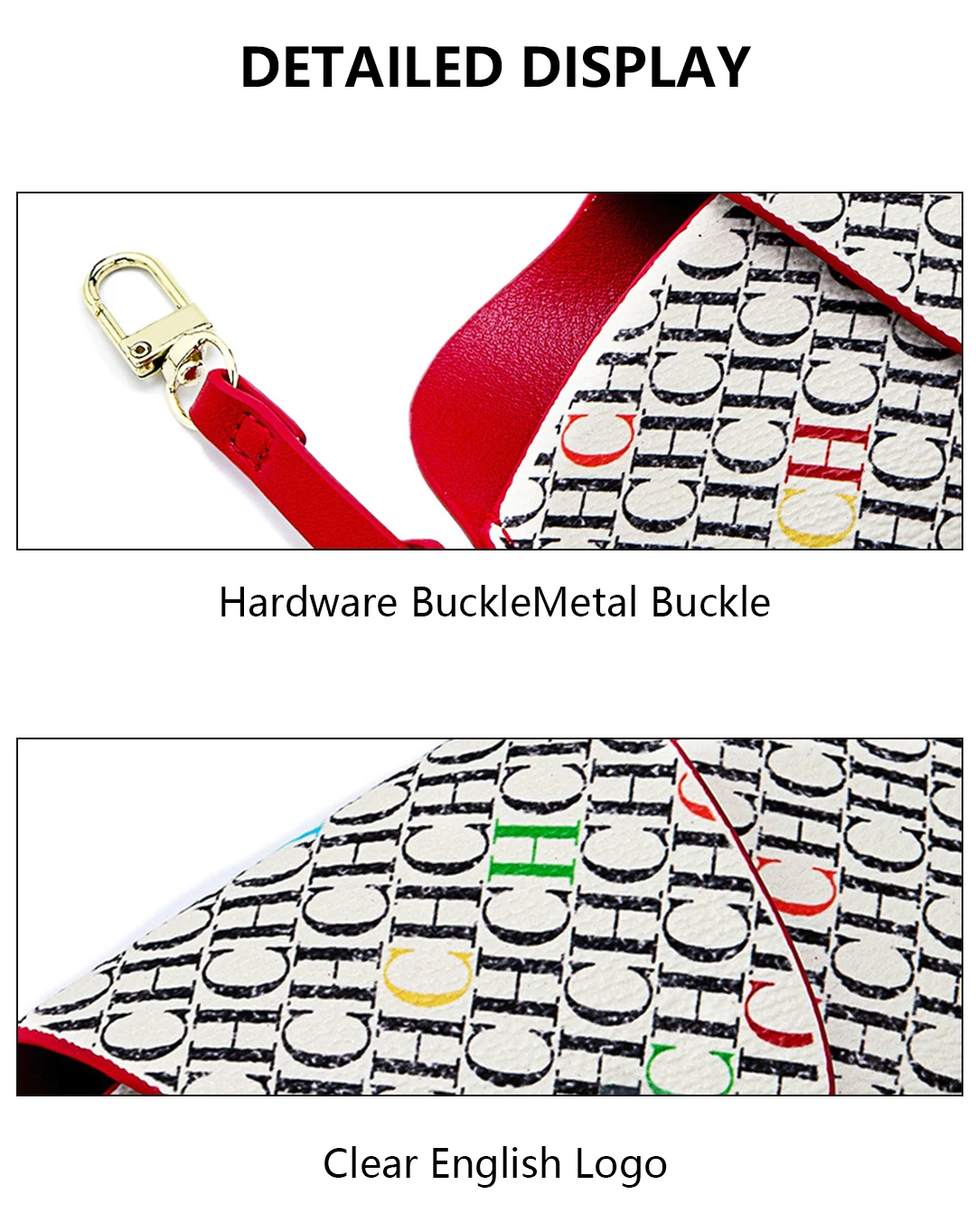 CH Snap Button Glasses Storage Bag Niche Brand New Portable Anti-Drop Anti-Crush Sunglasses Storage Bag