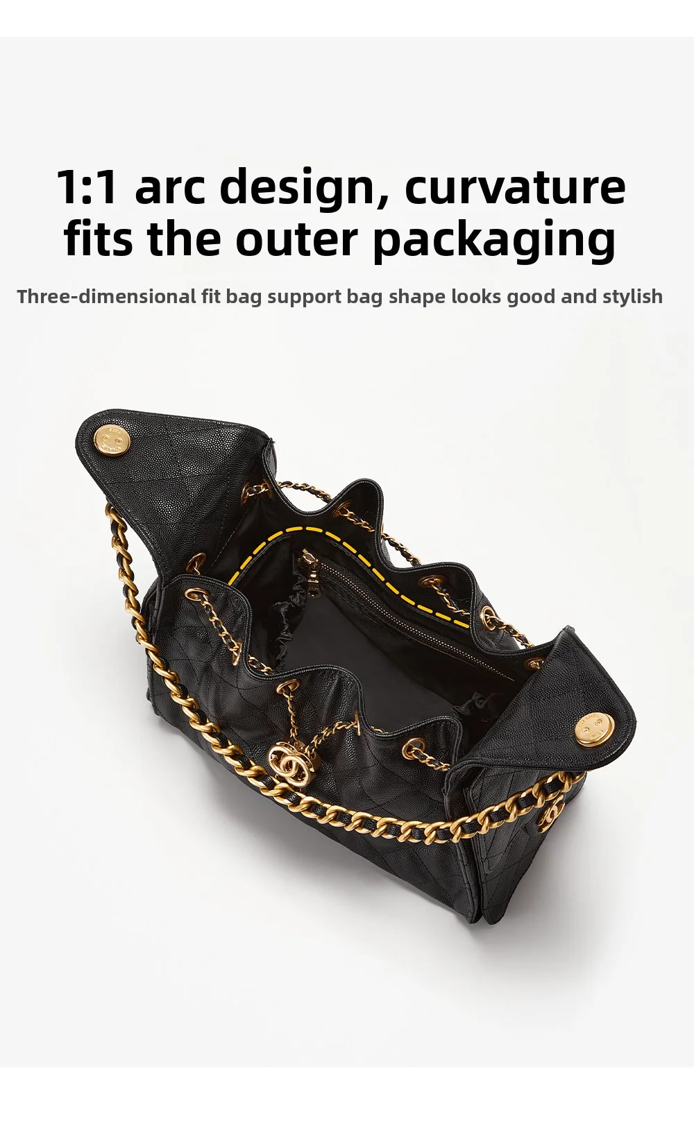 Bag Organizer Insert For Chanel 25bag S Bag Support Nylon Bag Insert Storage Chain Bag Transform Accessories